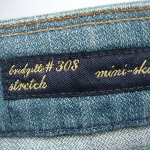 Citizens of Humanity Blue Denim Bridgette Skirt 29 - Picture 4 of 7